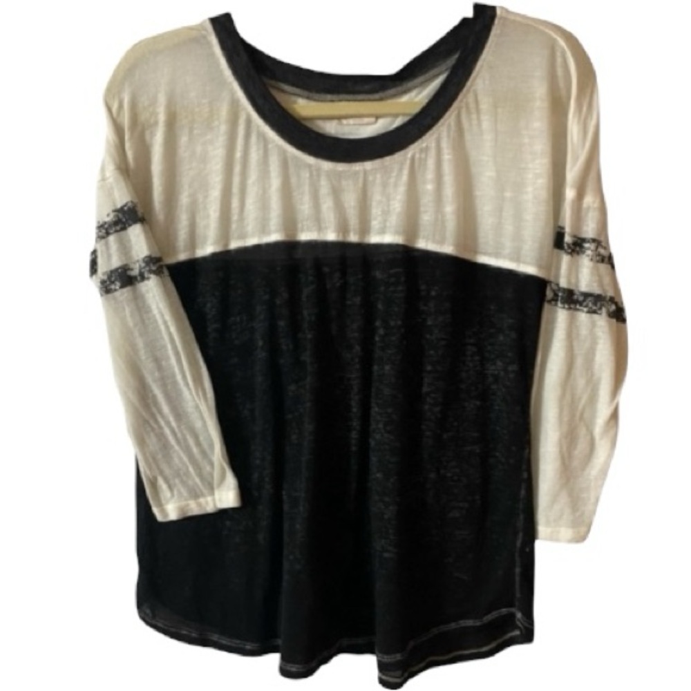 Abound Jersey, Tee, Long sleeve, Sheer, Stretchy, Distressed, Sz XS​, Gorpcore